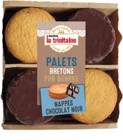 Palets bretons pur beurre nappés de chocolat noir