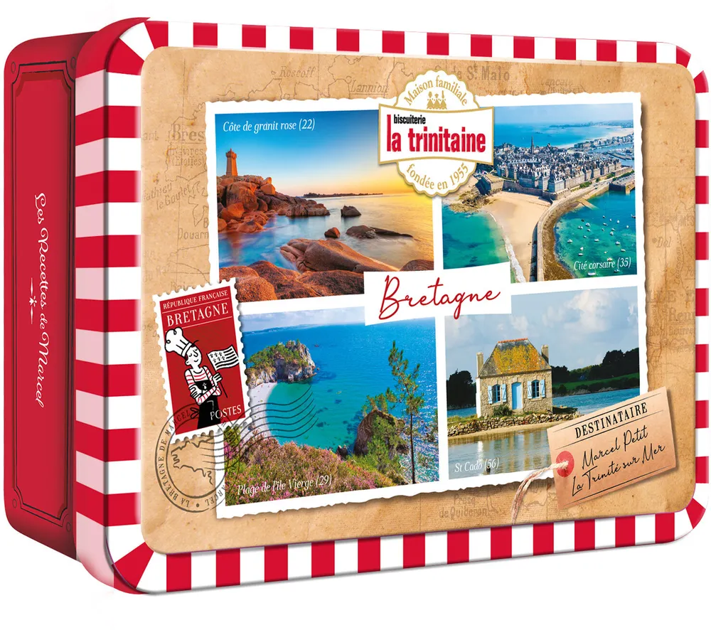 Le coffret assortiment breton de Marcel, décor Carte Postale