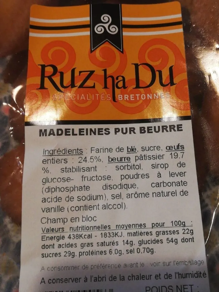 Madeleines Pur Beurre