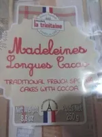 Madeleines Longues Cacao