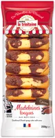 Les madeleines longues marbrées cacao de Marcel