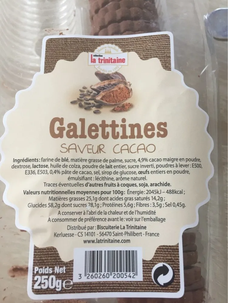 Galettines saveur Cacao
