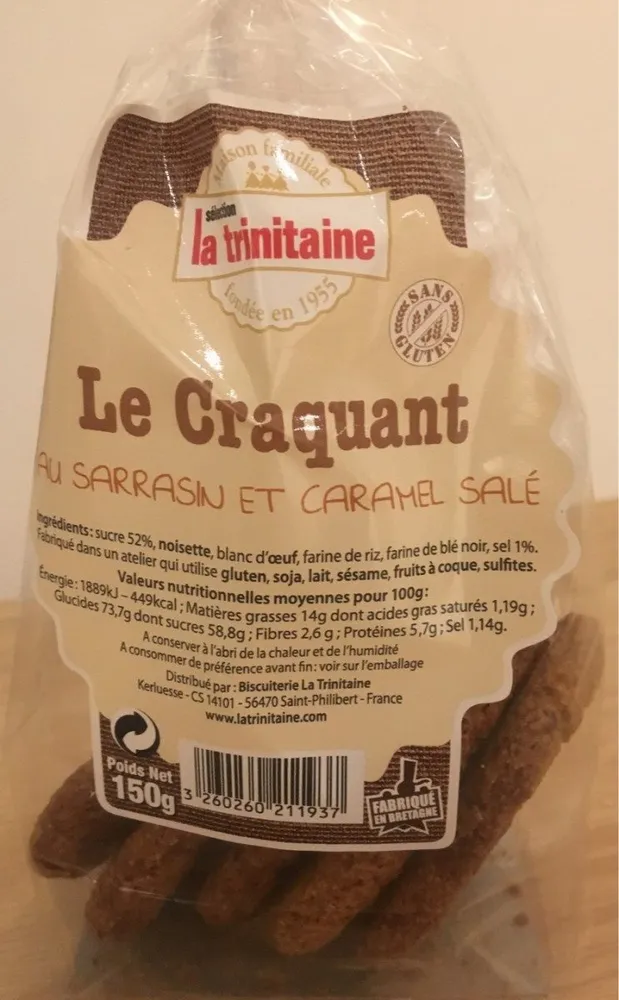 Le craquant au sarrasin et caramel salé