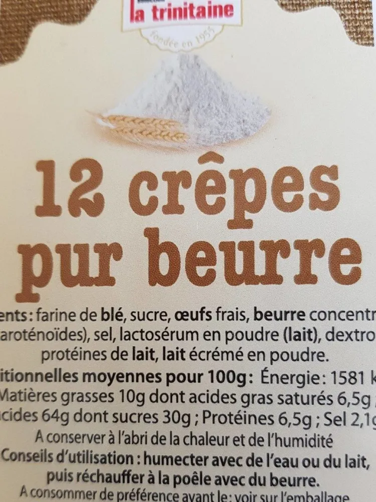 12 crêpes pur beurre