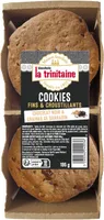Cookies fins et croustillants pur beurre au chocolat noir et aux graines de sarrasin