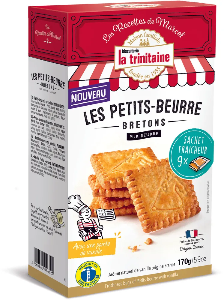 Les petits-beurre bretons pur beurre à la vanille