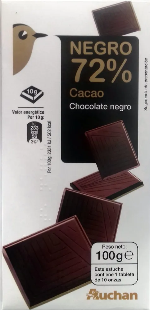 Chocolate negro 72% cacao