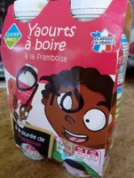 Yaourts à boire à la framboise