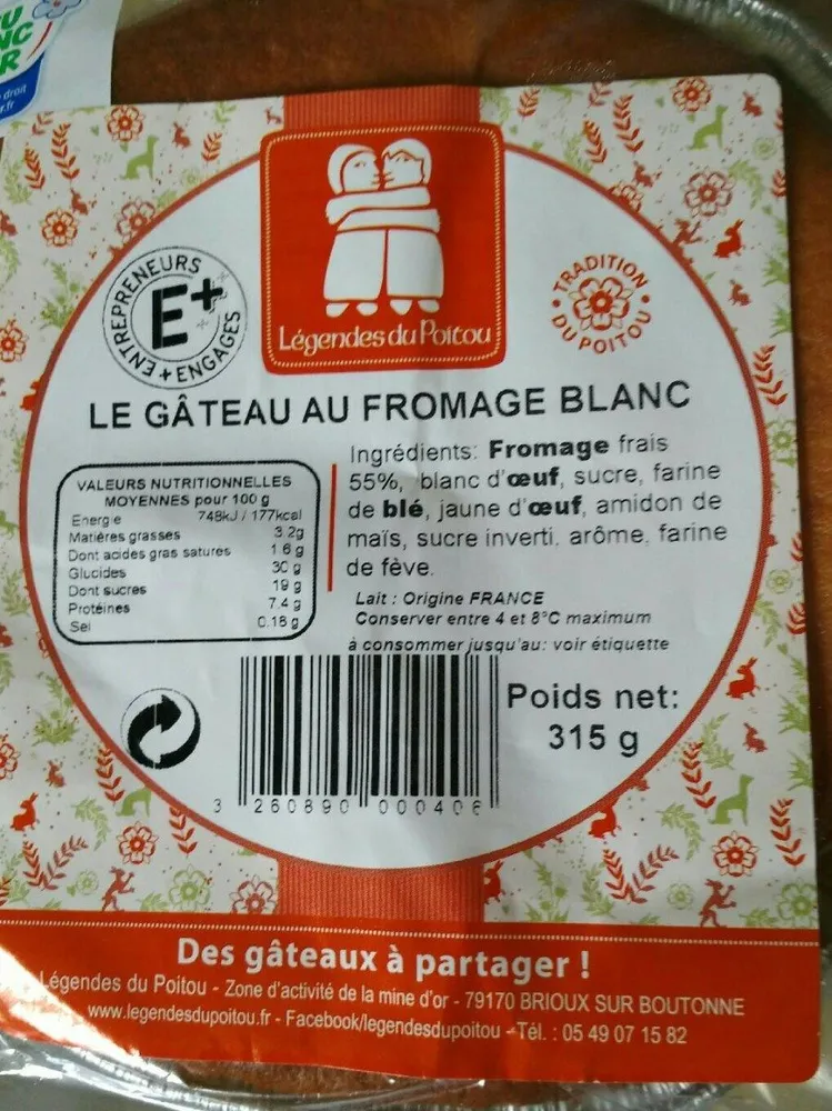 Gateau au fromage blanc
