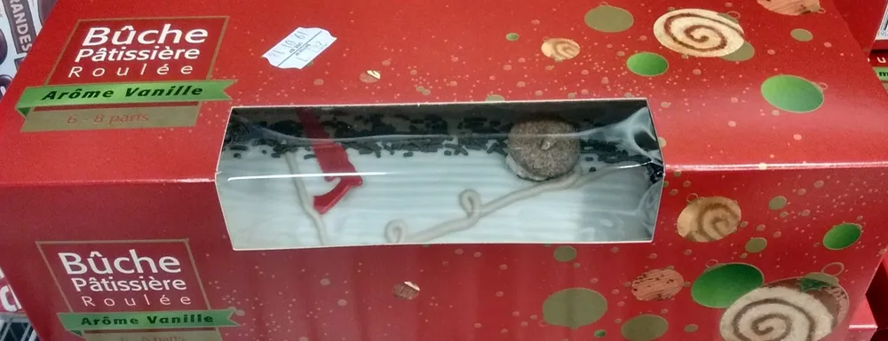 Bûche Pâtissière Roulée - Arôme Vanille