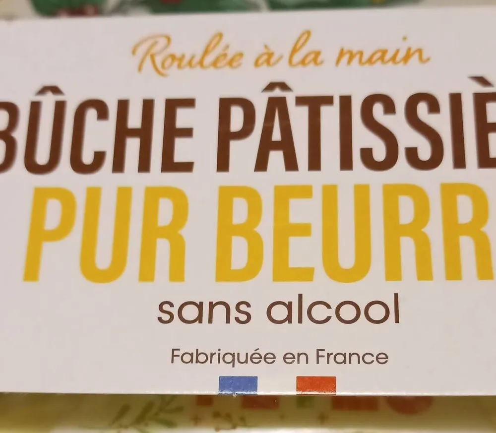 Bûche pâtissière pur beurre