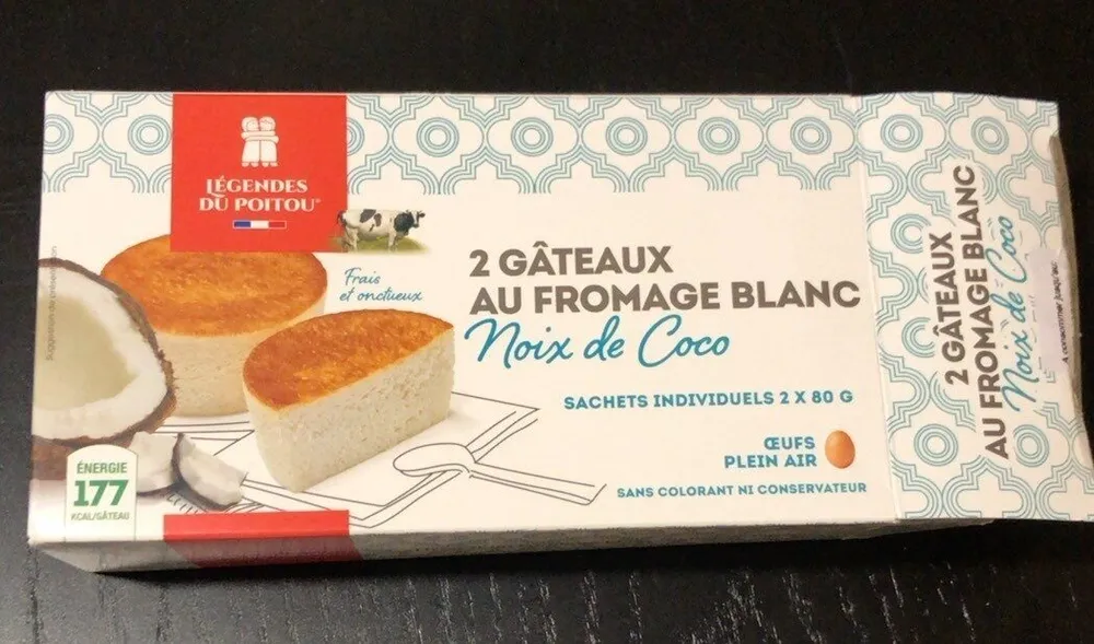 Gateaux au fromage blanc noix de coco