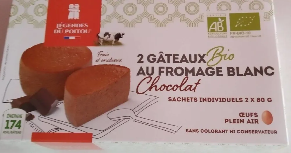 Gâteau au fromage blanc chocolat