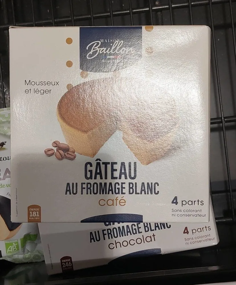 Gâteau au fromage  blanc café