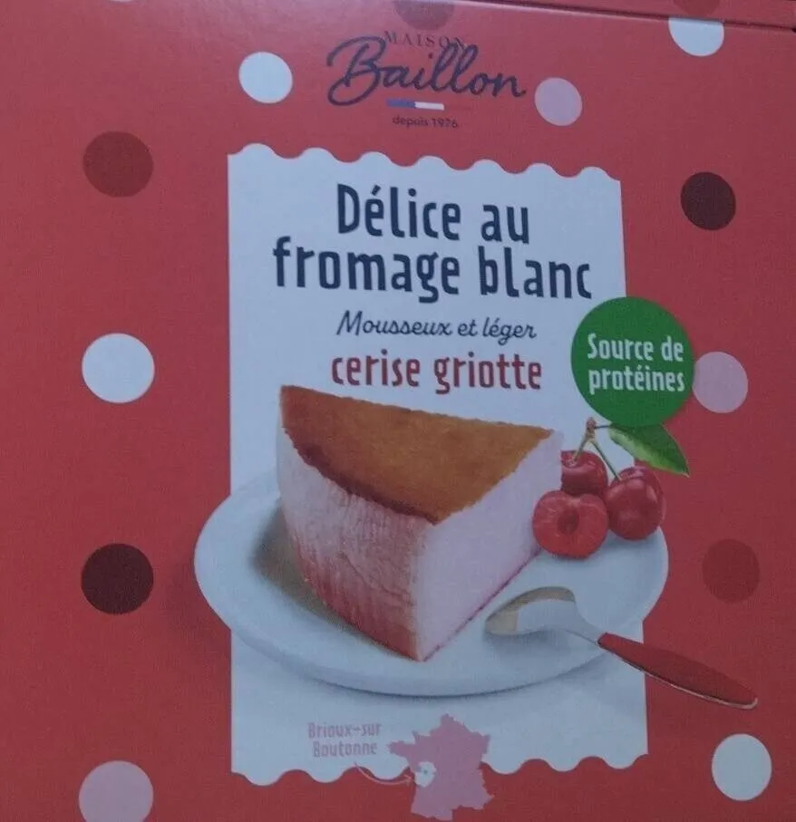 Délice au fromage blanc Cerise Griotte