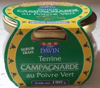 Terrine campagnarde au poivre vert