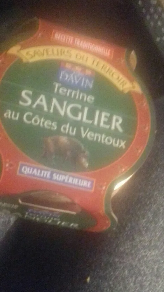 Terrine sanglier aux côtés du ventoux