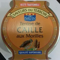 Terrine de caille aux morilles