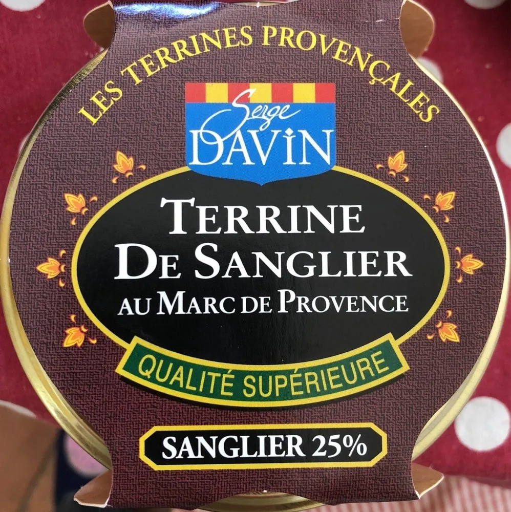 Terrine de sanglier