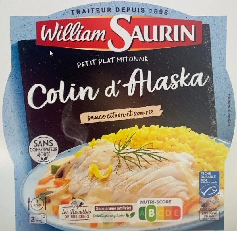 Colin d'Alaska sauce citron et son riz