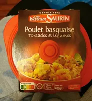 Poulet basquaise Torsades et légumes
