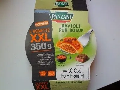 Ravioli Pur Boeuf - L'Assiette XXL - 350 g - Panzani