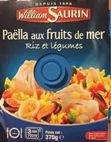 Paëlla aux fruits de mer riz et légumes