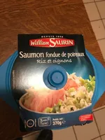 Saumon fondue de poireaux, Riz et oignons