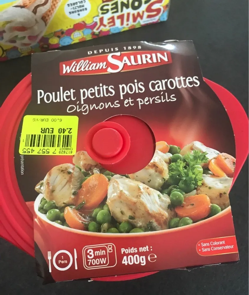 Les Cocottes Poulet Petits pois Carottes