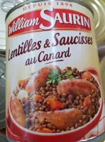 Lentilles et saucisses au canard