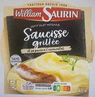 Saucisse grillée et sa purée à l'emmental WILLIAM SAURIN