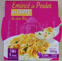 Emincé de Poulet au curry & son riz