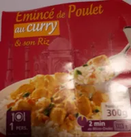 Emince de Poulet au Curry et Riz Long