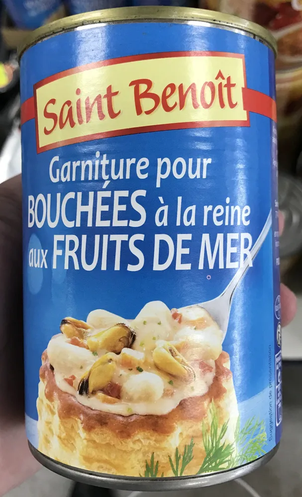 Garniture pour bouchées à la reine aux fruits de mer