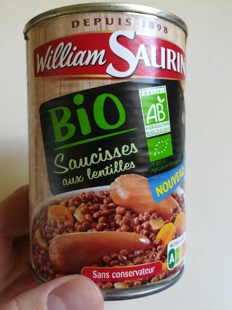 Bio saucisses aux lentilles