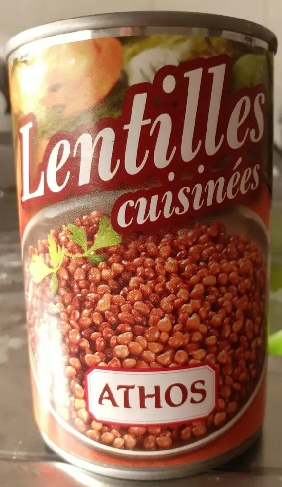 Lentilles cuisinées