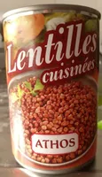 Lentilles cuisinées