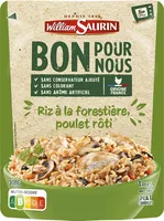 Riz à la forestière, poulet rôti