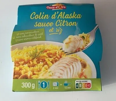 Colin d’Alaska sauce citron et riz