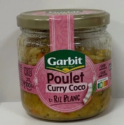 Poulet Curry Coco riz blanc