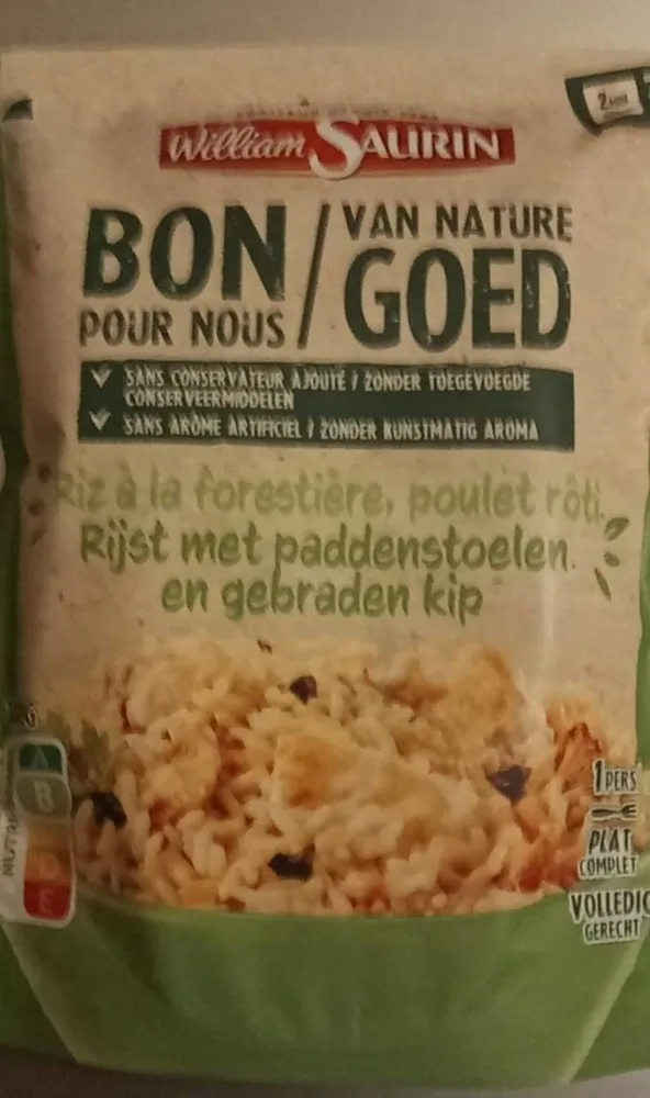 Riz à la forestière poulet rôti