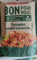 Torsades poulet basquaise
