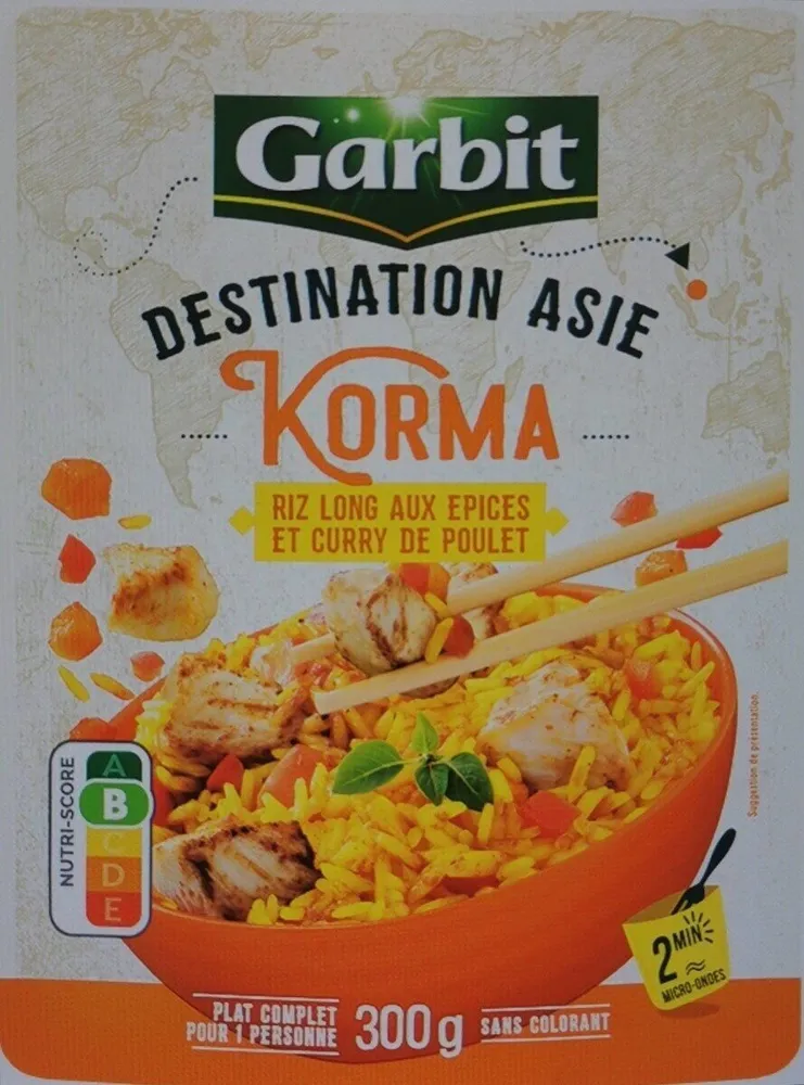 Destination Asie - Korma
