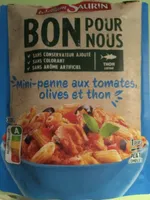 Mini-penné aux tomates, olives et thon