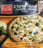Tartes fines courgettes chevre miel