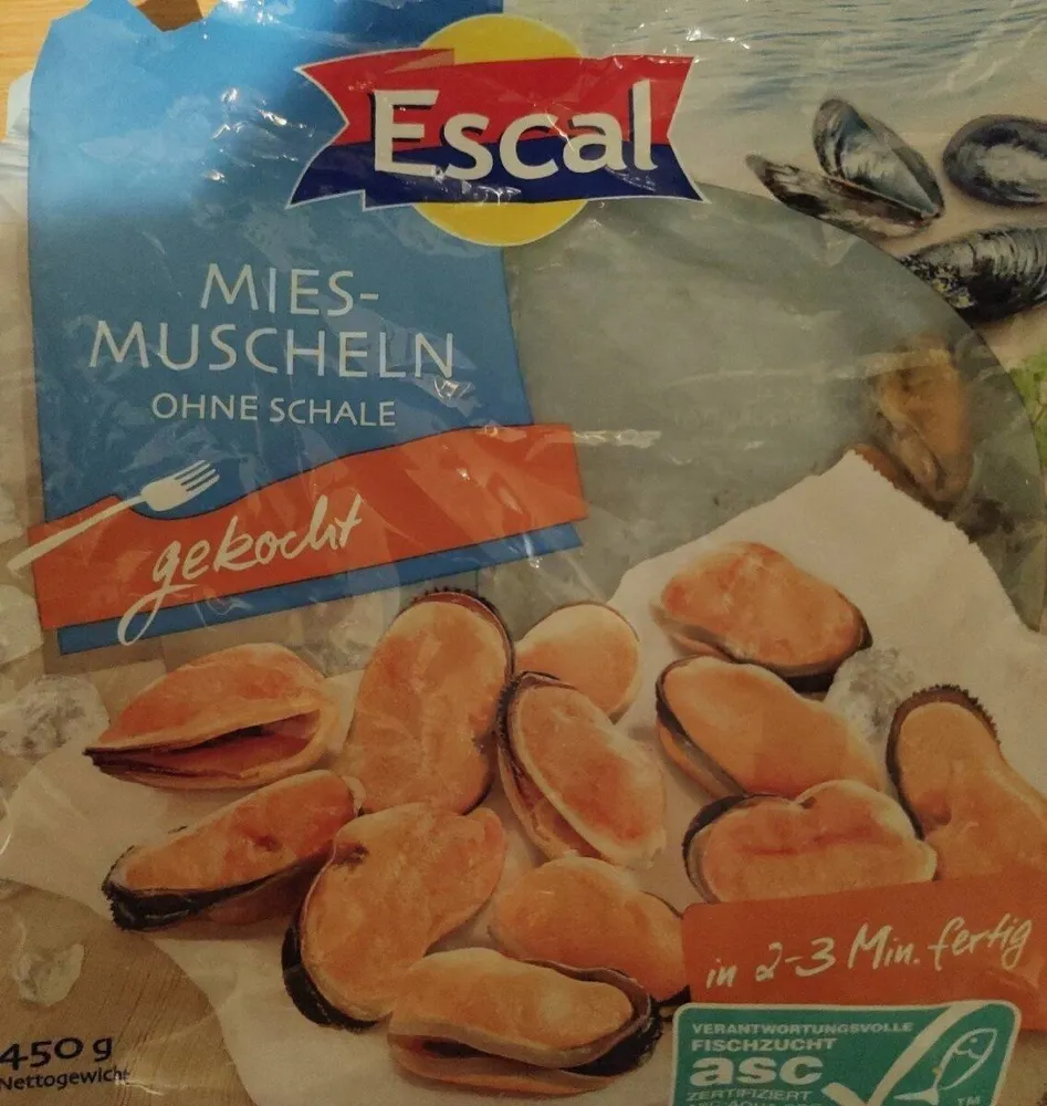 Miesmuscheln ohne Schale