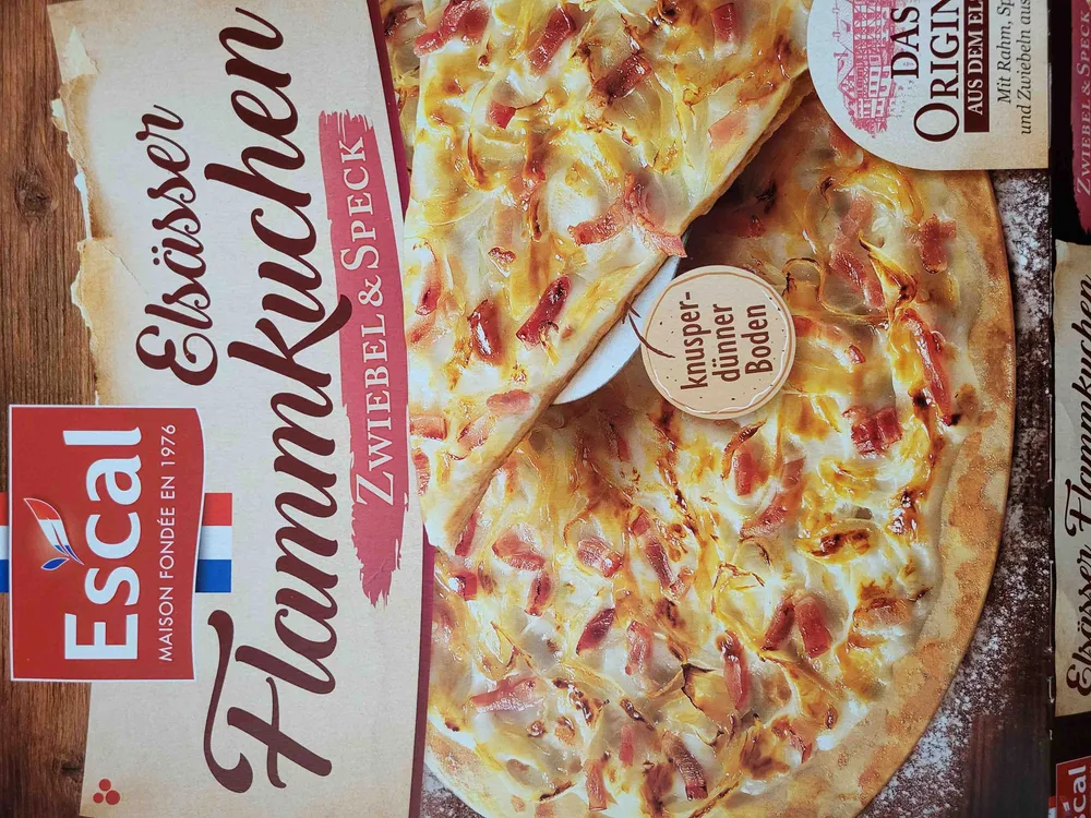 Elsässer Flammkuchen Zwiebel & Speck