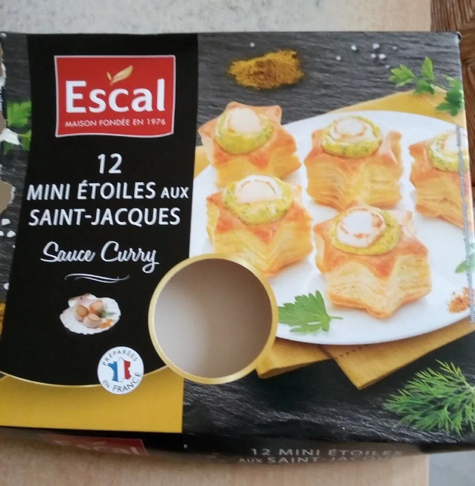 Mini étoiles aux st jacques