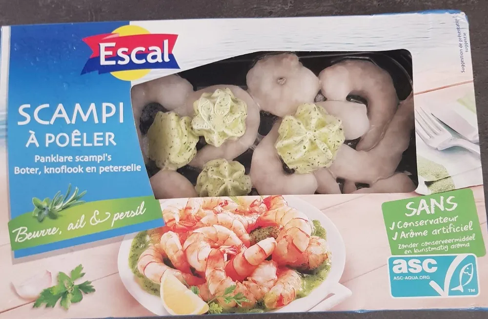 Scampi à poêler