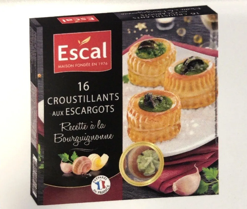 Mini feuilletés aux escagots